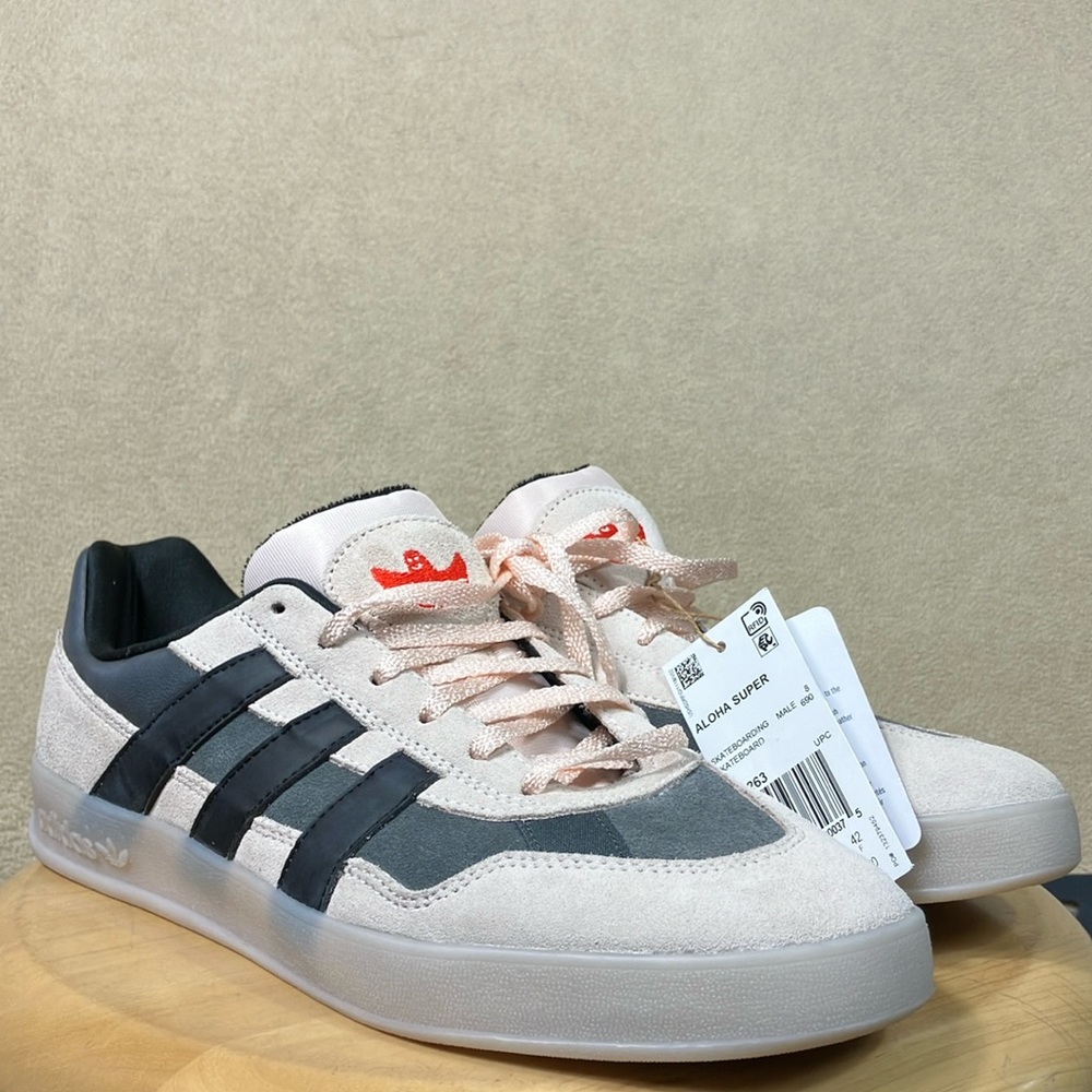 Adidas Aloha Super Wonder‎ Quartz / Core Black Skating Shoes IG5263 Men 8.5 NWT